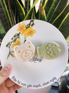 Hình của món Đậu hũ non yến mạch, chùm ngây.