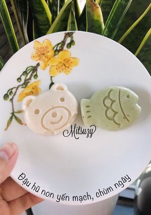 Hình của món Đậu hũ non yến mạch, chùm ngây.