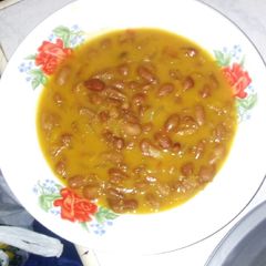 A picture of Spiced beans with coconut cream.