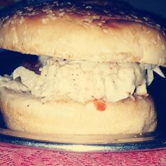 Mecdonals style chicken burger 😋 A picture of Mecdonals style chicken burger 😋.