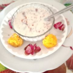 A picture of Delicious chamsur Dana(Garden cress seeds)kheer.