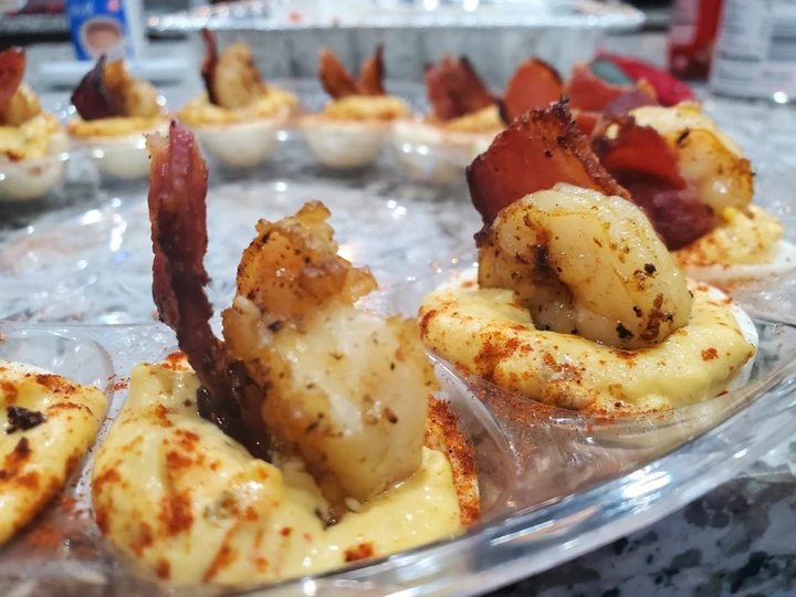 Easy Steps to Prepare Recipes Cajun deviled eggs the Delicious Perfect.