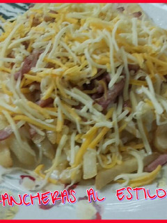 Una foto de Patatas rancheras estilo foster's