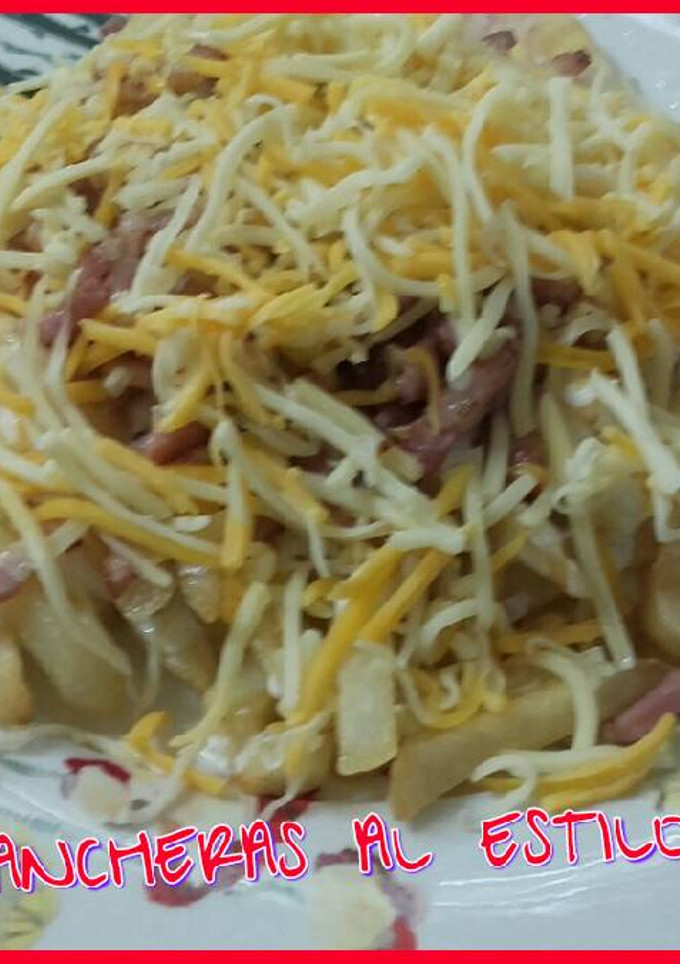 Una foto de Patatas rancheras estilo foster's