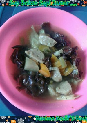 Foto resep Sup Bakso Jamur