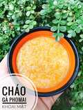 Ăn dặm - Cháo gà phomai khoai mật
