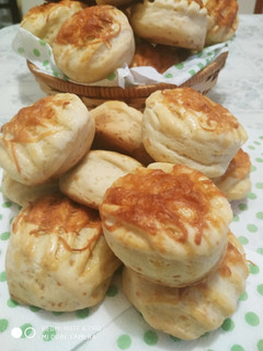 Gyors, élesztős, sajtos, túrós pogácsa recept fotója