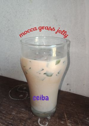 Foto resep Mocca grass jelly