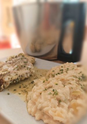 Une photo de Risotto aux poireaux au Cook Expert
