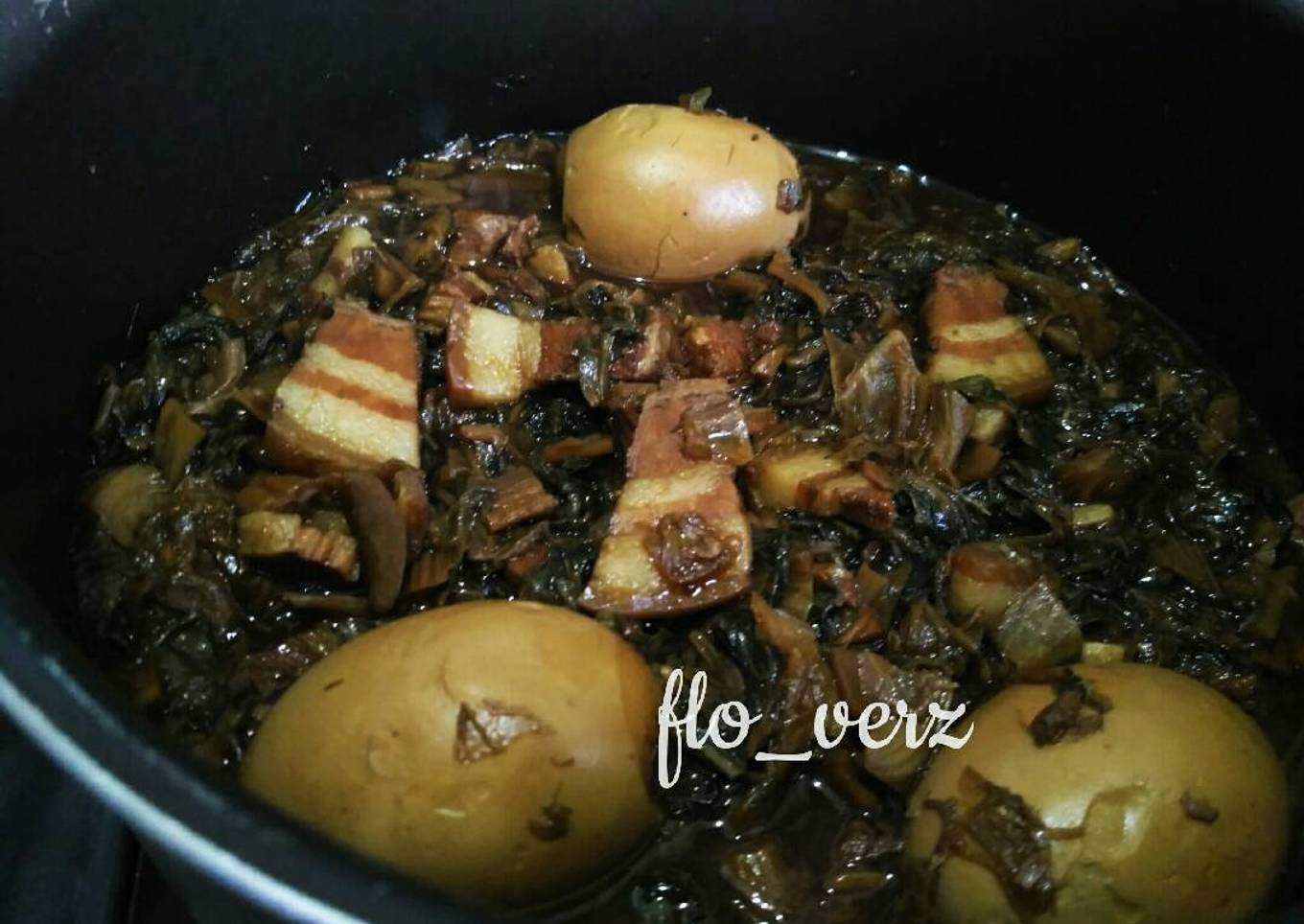 Sayur Asin Kering masak Samcan / Ham Choi Kon
