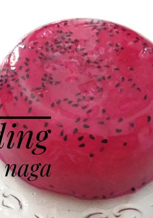Foto resep Puding buah naga (snack MPASI 9m+)