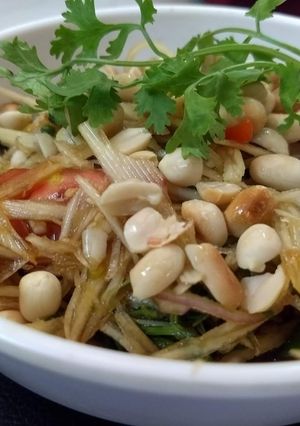 A picture of Raw papaya salad.