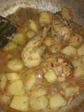 Pollos con papas