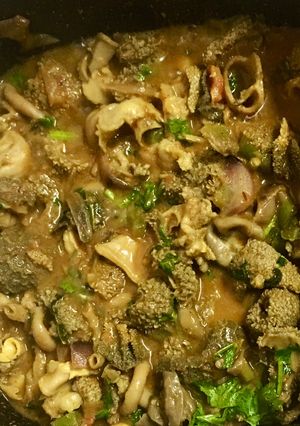A picture of Matumbo(Tripe) Fry.