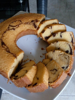 Foto resep Marmer Cake / Zebra Cake