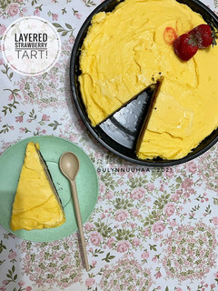 Foto resep Layered Strawberry Tart! (no baked)