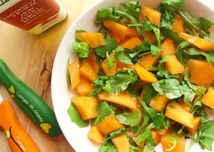 Insalata di melone e rucola