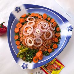 A picture of Jollof Rice.