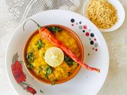 A picture of beetroot khichdi