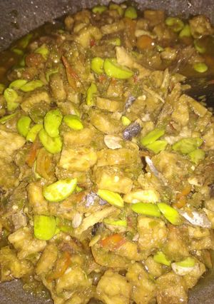 Foto resep Sambal ikan asin tongkol with pete and tempe 😅😅