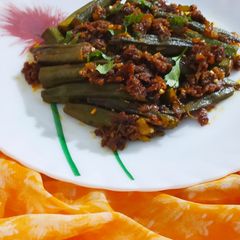 Curd Bhindi masala Fry A picture of Curd Bhindi masala Fry.