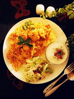 عکسی از دستور هویج پلو با مرغ