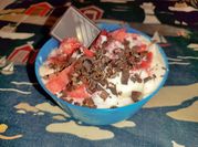 Una foto de smoothies de chocolate
