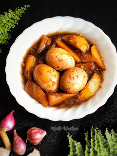 Foto resep Semur Kentang Telur Manis