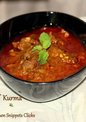 A picture of Afghani Beef Kurma.