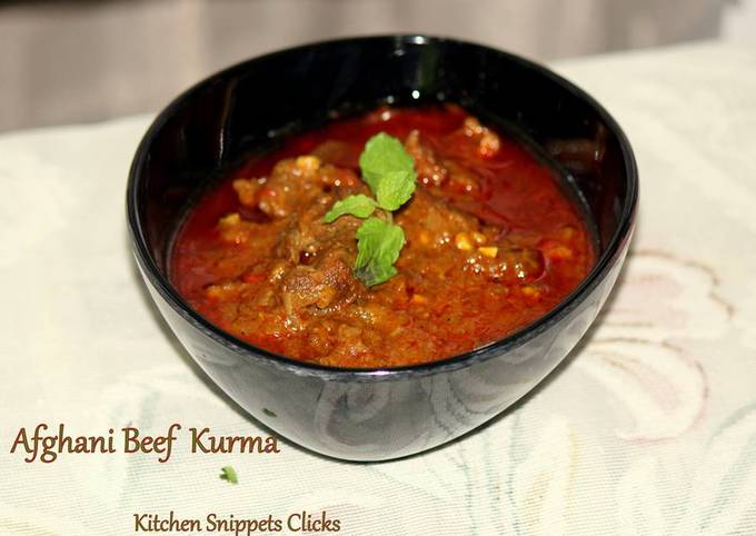 Afghani Beef Kurma recipe main photo