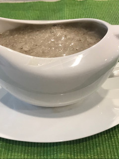 Una foto de Salsa de almendras para servir carnes
