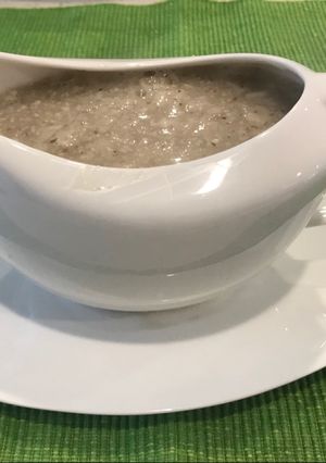 Una foto de Salsa de almendras para servir carnes