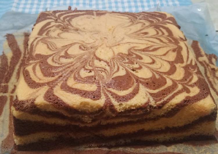 Resep Ogura Zebra Cake yang Lezat