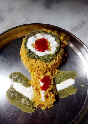 A picture of Corn pulav.