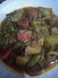 Canutos (Habas en su vaina) con chorizo