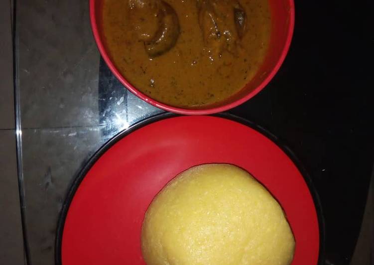 Step-by-Step Guide to Make Quick Bangs soup and Eba