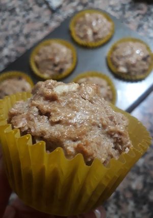 Una foto de Muffins de manzana y nueces 💚