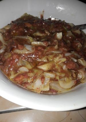 Foto resep Tumis kornet sapi + kol  #5resepterbaruku