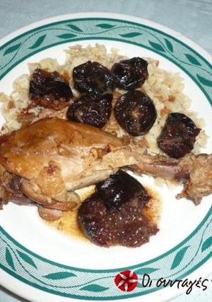 A picture of Chicken with plums from St Athanasios, Pella.