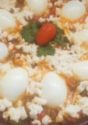 صورة لوصفة طاجين بالبيض والفرماج 😋