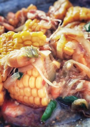 Foto resep Udang Jagung Saus Padang