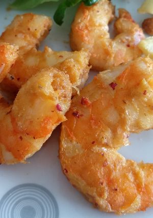 Una foto de Camarones en Air fryer