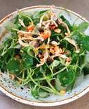 Rau càng cua trộn nấm