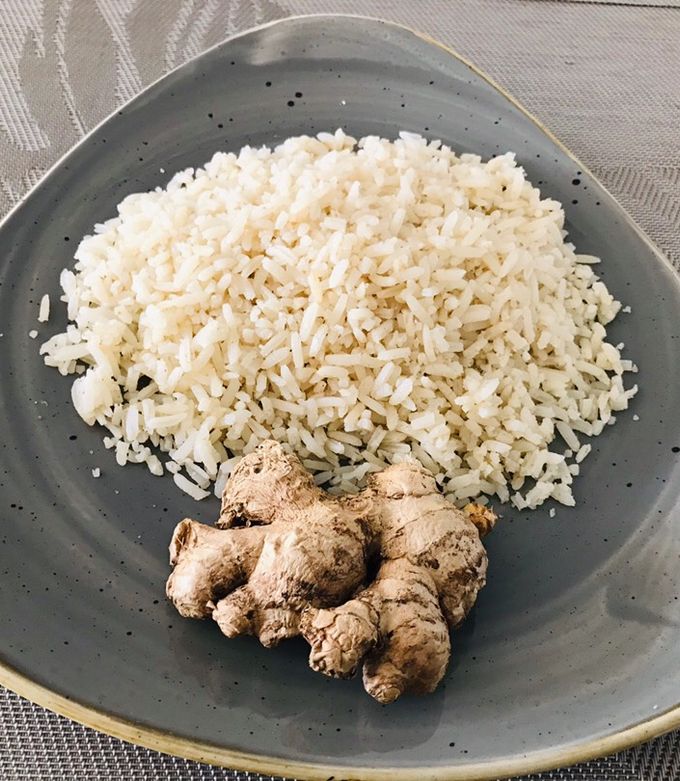 Una foto de Arroz con jengibre