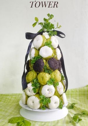 Foto resep Donut Matcha Tower
