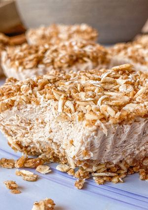 Una foto de Bocaditos helados sabor turrón