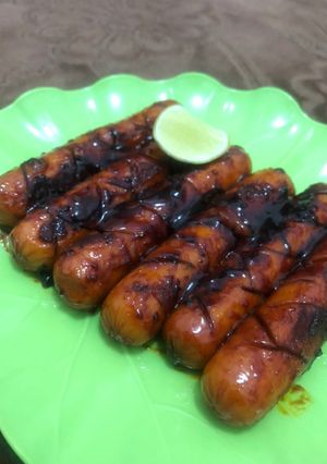 Foto resep Sosis Bakar Pedas