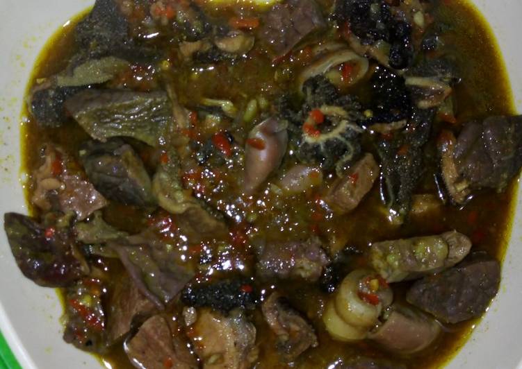 Offals pepper soup