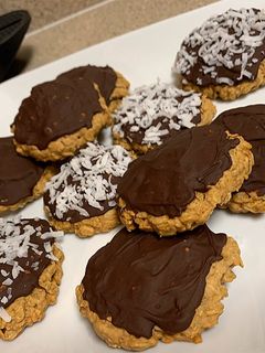 Csokis-kókuszos zabkeksz🍪 recept fotója