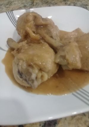 Una foto de Pollo con panela